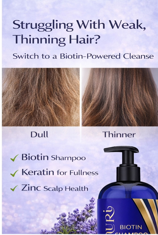 Ammuri Supreme Biotin Shampoo – Daily Hair Care for Thicker-Looking Hair (473ml)-2